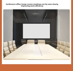 Pantalla de proyector interior y exterior con soporte para películas <span class=keywords><strong>HD</strong></span> Premium 16:9 Pantalla de trípode plegable <span class=keywords><strong>gratis</strong></span> con correas de bolsa de transporte mate - Product Image 6