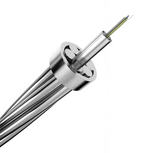 Cable de Fibra Óptica OPGW de 24, <span class=keywords><strong>36</strong></span>, 48, 96 Núcleos, Cable Óptico Aéreo para Exteriores para Telecomunicaciones y Energía - Product Image 2