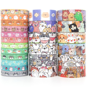 Cintas Washi Ecológicas Personalizadas con Diseños de Animales, Cintas Washi de Papel sin Residuos para Manualidades y Planificadores - Product Image 2