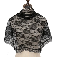 Style espagnol dentelle florale mantille catholique église voile doux dentelle tête couvrant latine messe prière foulard pour les femmes