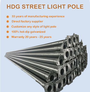 <span class=keywords><strong>Postes</strong></span> de Luz LED Solares para Jardín, <span class=keywords><strong>Galvanizados</strong></span> en Caliente, de 5m, 6m, 8m, 9m, 10m y 13m de Diámetro, Precio de Fábrica - Product Image 2