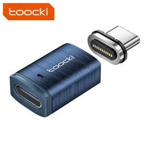 Toocki new arrival 100W 5A small size Type-c to Type-c fast charging magnetic adapter with date transfer