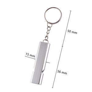 Sifflet de formation pour chien de compagnie Sifflet d'entraînement bicolore en aluminium Outil d'entraînement pour chats et oiseaux pour le contrôle des aboiements Sifflet de survie - Product Image 2