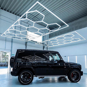 240V portátil LED Teto Luz impermeável Ginásio Honeycomb Hex Luzes para Car Showroom & Workshop Aplicação - Product Image 2