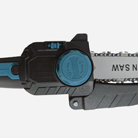 Mini tronçonneuse électrique portative sans fil 21V haute puissance avec moteur brushless de 8 pouces et batterie lithium-ion pour le bois