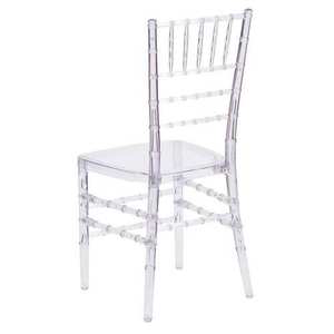 Hot <b>Sale</b> Chiavari Wedding <b>Chair</b> Stackable Clear Crystal Plastic Acrylic Resin Portable Tiffany Style - Product Image 3