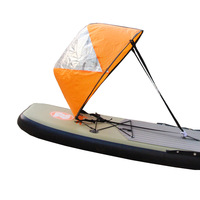 Planche à voile pliable pour kayak, planche de surf, voile assistée par énergie éolienne pour kayak, surf et voile