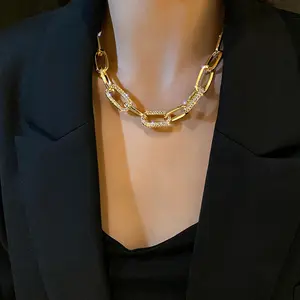 Autumn and winter accessories light luxury high-end long sweater chain