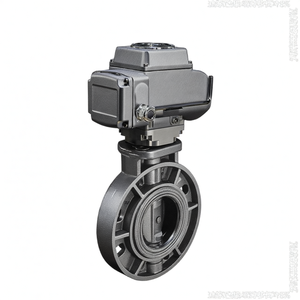 Actuador Rotatorio Eléctrico de 24V CC de Tipo Brida con Asiento de Goma de 12 Pulgadas para Pedidos Urgentes COVNA, Válvula de Mariposa Accionada Eléctricamente de PVC - Product Image 2