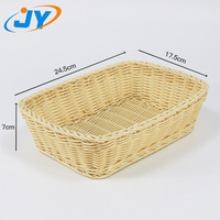 Paniers de rangement modernes en plastique et en rotin Design rectangulaire et carré pour le pain, les fruits et les légumes-emballés dans des cartons