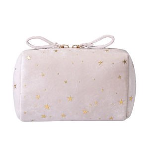 Soft Velvet Mini Cute Factory <strong>Sales</strong> Flannelette <strong>Cosmetic</strong> <strong>Bag</strong> for Ladies on Trip Airplane Makeup <strong>Bag</strong> Portable Travel Toiletry <strong>Bag</strong> - Product Image 1
