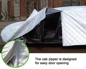 غطاء سيارة رياضي مقاوم للماء من 5 طبقات مصنوع من البوليستر مع تسميك بالقطن للحماية من البرد - Product Image 3