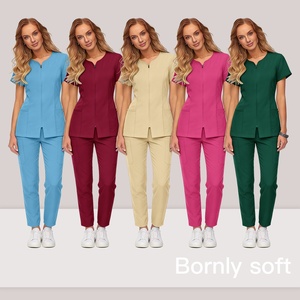 Nuevo Conjunto de Uniformes para Salón de Belleza, Accesorios Unisex para Spa y Masajes, Tela Dobby de Poliéster, Ropa de Trabajo para Hotel, Logotipo Personalizado, Talla XL - Product Image 2