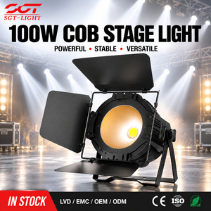 Projecteur PAR LED COB 100W à double température de couleur DMX512 4 canaux sans scintillement en aluminium moulé sous pression Fresnel pour scène de théâtre - Product Image 1