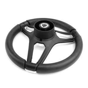 Volant de bateau 350 mm en TPU souple argenté, couverture intégrale - Product Image 2