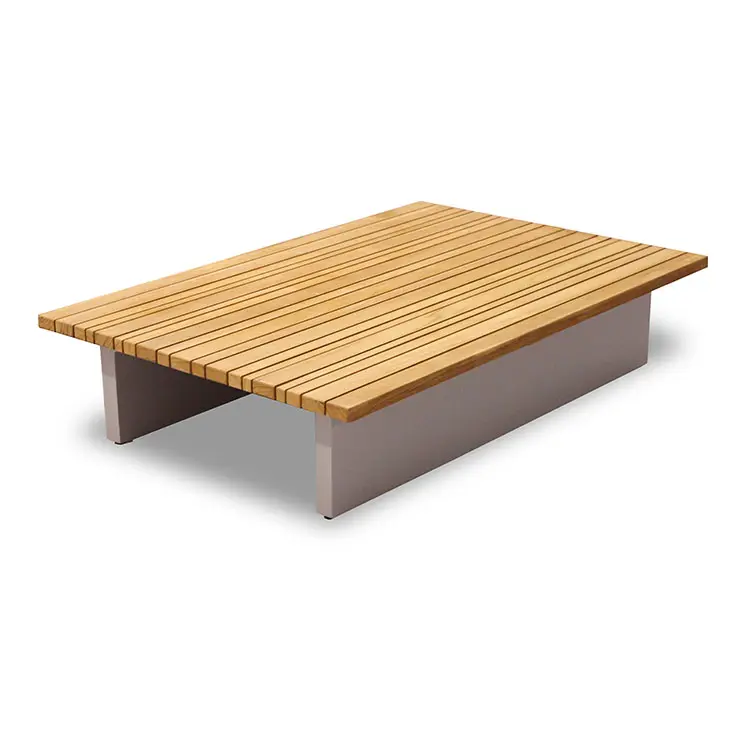 Outdoor Modern Wholesale Simple Style Square Wooden Coffee Table