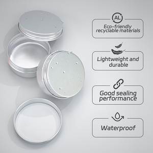 Pot en aluminium 15g 20g pour baume à lèvres avec porte-clés en silicone, pour parfum solide et rouge à lèvres, avec bouchon à vis - Product Image 5