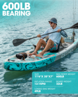 P.F Logo personnalisé Double Drop Sup Drop Stitch Stand up Paddle Board planche à pagaie gonflable Sup Board avec siège