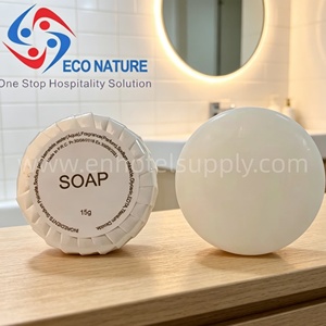 Savon jetable bio ECO NATURE économique pour hôtel, voyage, spa, à base de glycérine, 10g-300g, formes carrées/rectangulaires/rondes/ovales - Product Image 1