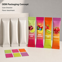 Poudre d'hydratation électrolytique saveur fruitée en sachets individuels – Gestion naturelle de l'énergie pour adultes – Boisson quotidienne – Marque privée OEM ODM