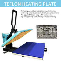 Machine de transfert thermique numérique pour T-shirts 38*38cm 40*60cm, presse semi-automatique à plat pour vêtements, équipement de marquage à chaud