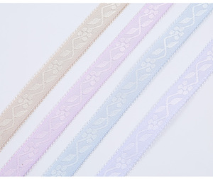 Nhà máy sản xuất giá 1.5cm Trắng/Hồng/Xanh Nylon ràng buộc Jacquard vai đàn hồi dây đeo áo ngực - Product Image 6