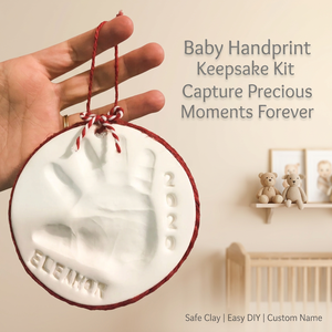 ชุดอุปกรณ์พิมพ์มือพิมพ์เท้าเด็ก ดินเหนียวสำหรับทำของที่ระลึก พร้อมสลักชื่อ ของขวัญสำหรับเด็กแรกเกิด - Product Image 1