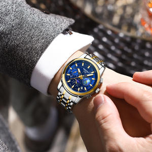 Reloj de Lujo de Alta Gama para Hombre, Reloj de Cuarzo Simple de Primera Calidad, Correa de Acero Inoxidable Premium, Cristal de Zafiro, Resistente al Agua, Luminoso - Product Image 4