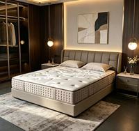 Matelas hybride OEM/ODM pour hôtel, tailles King, Double, Full, Twin, avec Euro Top, ressorts ensachés et mousse à mémoire de forme
