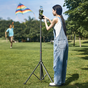 Jopree B20 Pro 65-190Cm Telefonst änder mit Handy halter Verstellbarer Lichtst änder <span class=keywords><strong>Dslr</strong></span> Slr Kamera Ring Lichtst änder Stativ - Product Image 4