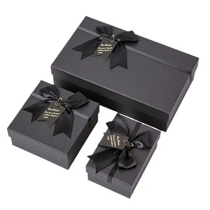 Blog Division Tiandi Cover Black Bow Eco-Friendly Recyclable Creative Lipstick Packaging Gift <b>Box</b> Large Birthday Empty <b>Box</b> - Product Image 1