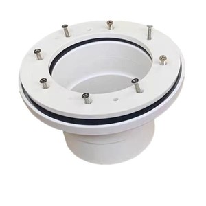 PVC Pond <b>Flange</b> 75-200mm With 6 <b>Bolt</b> Holes For Fish Shrimp Farming Drainage And Sewage Discharge - Product Image 1