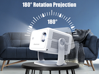 Projecteur Magcubic L018 avec Mise au Point Électrique à Distance 650 ANSI, Mini Projecteur Portable LCD Smart Home