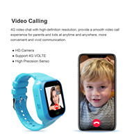 Reloj Inteligente para Niños con Videollamada 4G, Tarjeta SIM, Pantalla IPS, LBS/WiFi, Cámara, SOS, Resistente al Agua, Monitor Remoto, Alarma, Reloj Despertador, Contesta Llamadas LT36