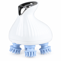 Appareil de massage du cuir chevelu étanche IPX6 (couleur à confirmer) avec pétrissage à 360 degrés, support de charge et 3 modes