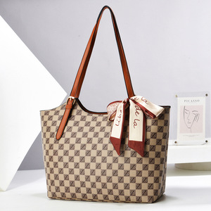 Bolso Tote con Patrón de Cuadrícula, Forma de Cubo, Cierre de Cremallera, Elegante, para Uso Diario, Todas las Temporadas, Bolso de Mano para Mujer - Product Image 2
