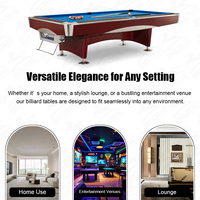Table de billard personnalisée haut de gamme de style moderne et luxueux de 30 ans Système de retour automatique en bois massif durable de haute qualité pour piscine