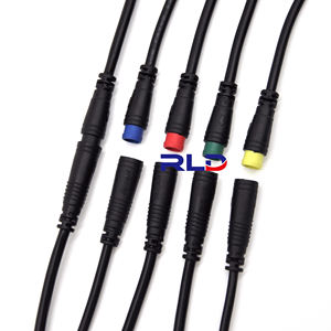 Водонепроницаемый ПВХ медный сердечник 2/<span class=keywords><strong>3</strong></span>/4/5/6 штырь жгут проводов кабель оптический Bafang дисплей для велосипеда запчасти для мотоциклов - Product Image 1