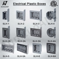 Boîtier de raccordement électrique en PVC gris ETL 1 module avec joint étanche à la vapeur, 18 pouces cubes, quatre entrées de câbles