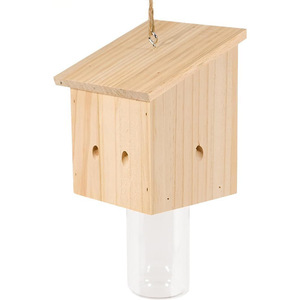 Yun New Solid Pattern Modern Wood Cabin Style Trampas para insectos Camas para mascotas y accesorios para <span class=keywords><strong>carpintero</strong></span> Abejas y pájaros Polen - Product Image 1