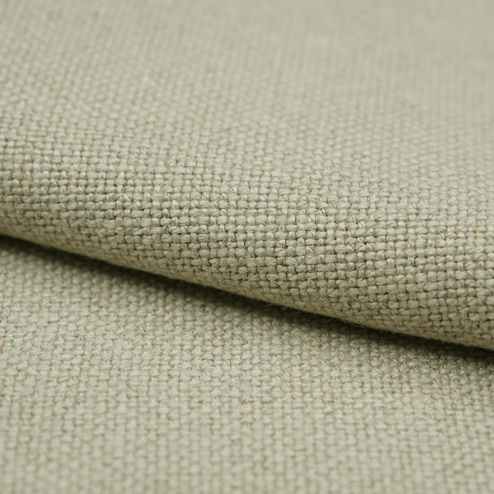 Tessuto da tappezzeria in lino 100% riccamente strutturato per mobili cuscino divano