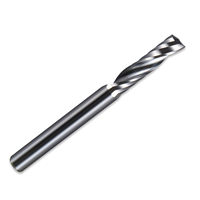 Fresa de carburo sólido de 10mm/12mm con punta de corte ascendente de un solo filo pulido a espejo para corte de acrílico, madera y PVC sin rebabas