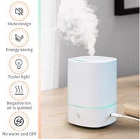 Mini humidificateur USB coloré et élégant pour bureau, alimenté par USB-C, petit diffuseur d'huiles essentielles pour voiture et bureau