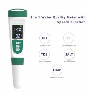 Nouveau produit : Testeur d'eau 5 en 1 (<span class=keywords><strong>pH</strong></span>, TDS, EC, salinité, température) avec fonction vocale pour aquarium - Product Image 4