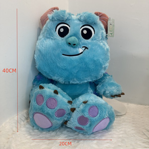 XH <span class=keywords><strong>Peluche</strong></span> de Monstruo de Ojos Grandes con Pelo Azul de la Universidad Monstruo, Juguete de <span class=keywords><strong>Peluche</strong></span> de <span class=keywords><strong>Sullivan</strong></span>, Almohada de <span class=keywords><strong>Peluche</strong></span> con Cuerpo Azul, Muñeco Personalizado, Regalo - Product Image 2