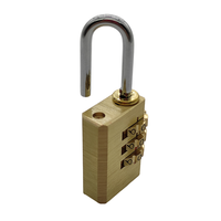 Mini cadenas d'armoire à bagages en laiton sans clé à 3 chiffres cadenas à mot de passe combiné