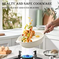 Usine en gros 15 pièces casseroles et poêles ensemble batterie de cuisine antiadhésive ensemble de cuisine avec protecteurs de casseroles sans PFAS et sans PFOA
