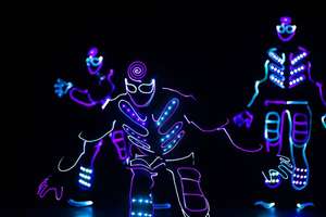 ชุดเต้นรำแสงไฟตรอนแบบออปติกสำหรับเด็กผู้ชายชุดงานปาร์ตี้ฮาโลวีนเรืองแสงชุดเต้นรำ WL-0149 - Product Image 2