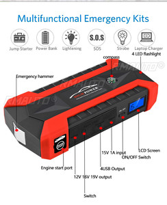 Arrancador de Coches de Alta Potencia de 89800 mAh, 12 V, 4 Puertos USB, Dispositivo de Arranque Portátil, Banco de Energía, Cargador de Coche para Potenciar la Batería del Coche - Product Image 2