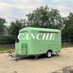 Camion de restauration mobile populaire en Europe, chariot à hamburgers, tacos, frites, café, crème glacée, remorque alimentaire à vendre - Product Image 6